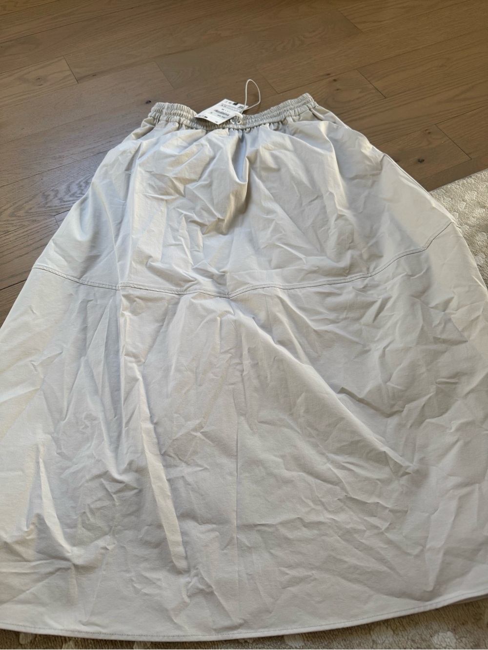 Zara Light Cream A-Line Skirt